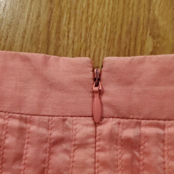 J. Crew Pleated Waist Cotton Skirt sz 0 Petite - Picture 7 of 11